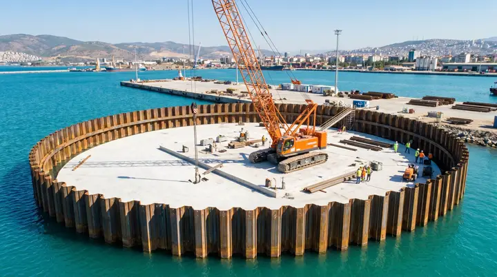 Aydın Palplanş: deniz içinde dairesel palplanş batardo